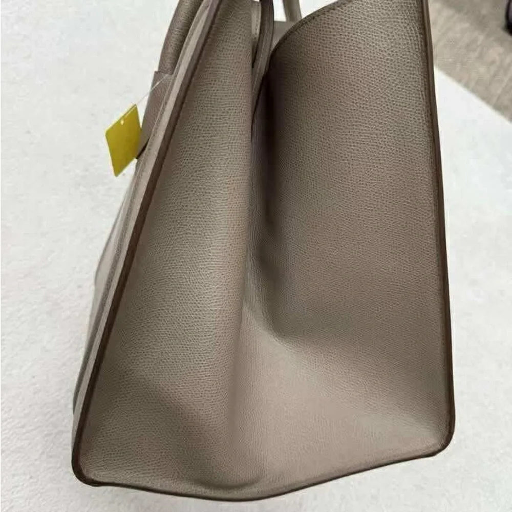 Celine Gray Leather Tote - Picture 9 of 16